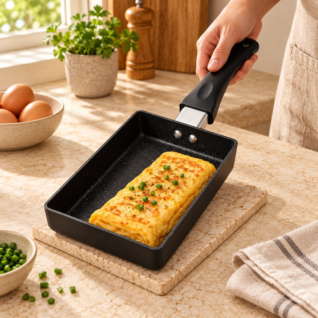 Rectangular Japanese Omelet Pan Nonstick — view 2