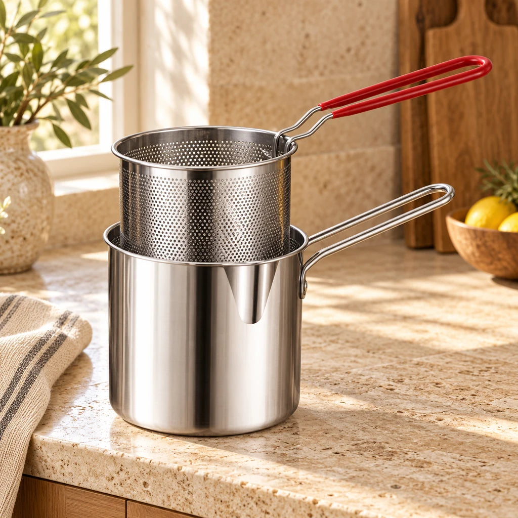 Rust-Resistant Stainless Steel Fryer Crisp Fries