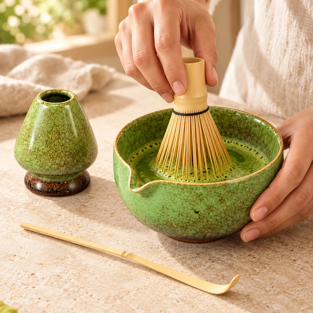 Traditional bamboo Matcha Set, 4 pieces — view 2