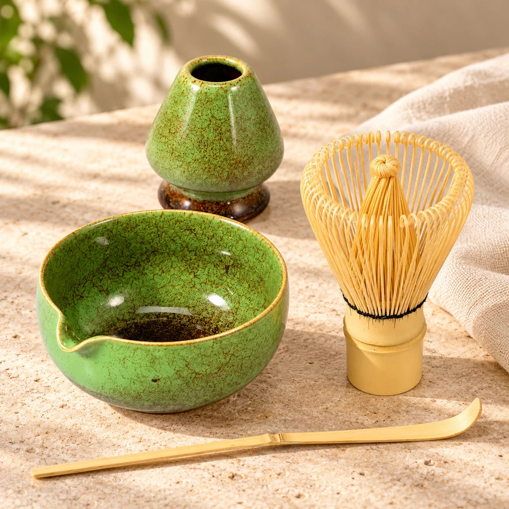 Traditional bamboo Matcha Set, 4 pieces — view 3