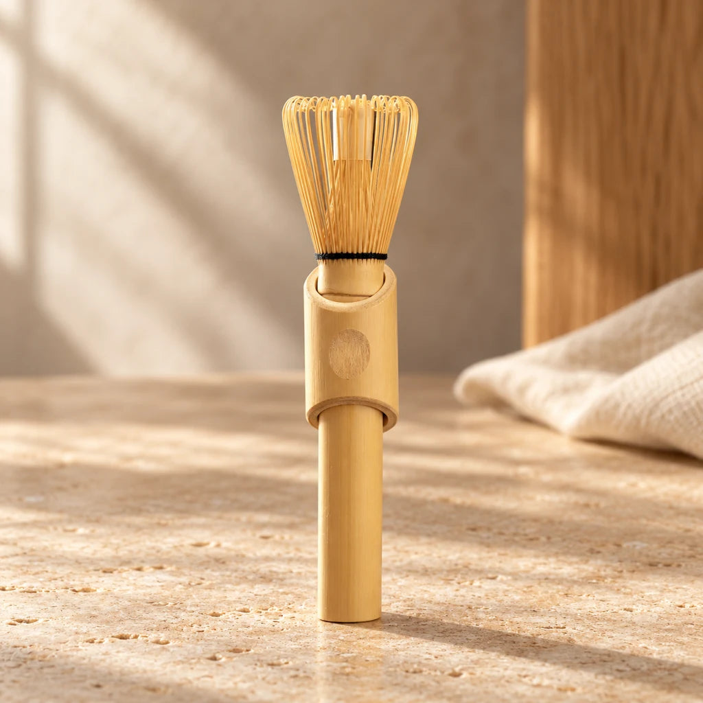 Bamboo matcha whisk for ceremony.