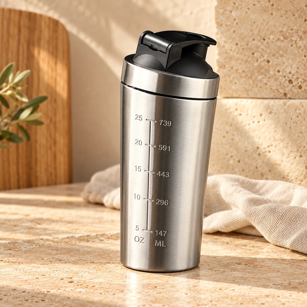 Stainless Steel Insulated Shaker Bottle — view 5