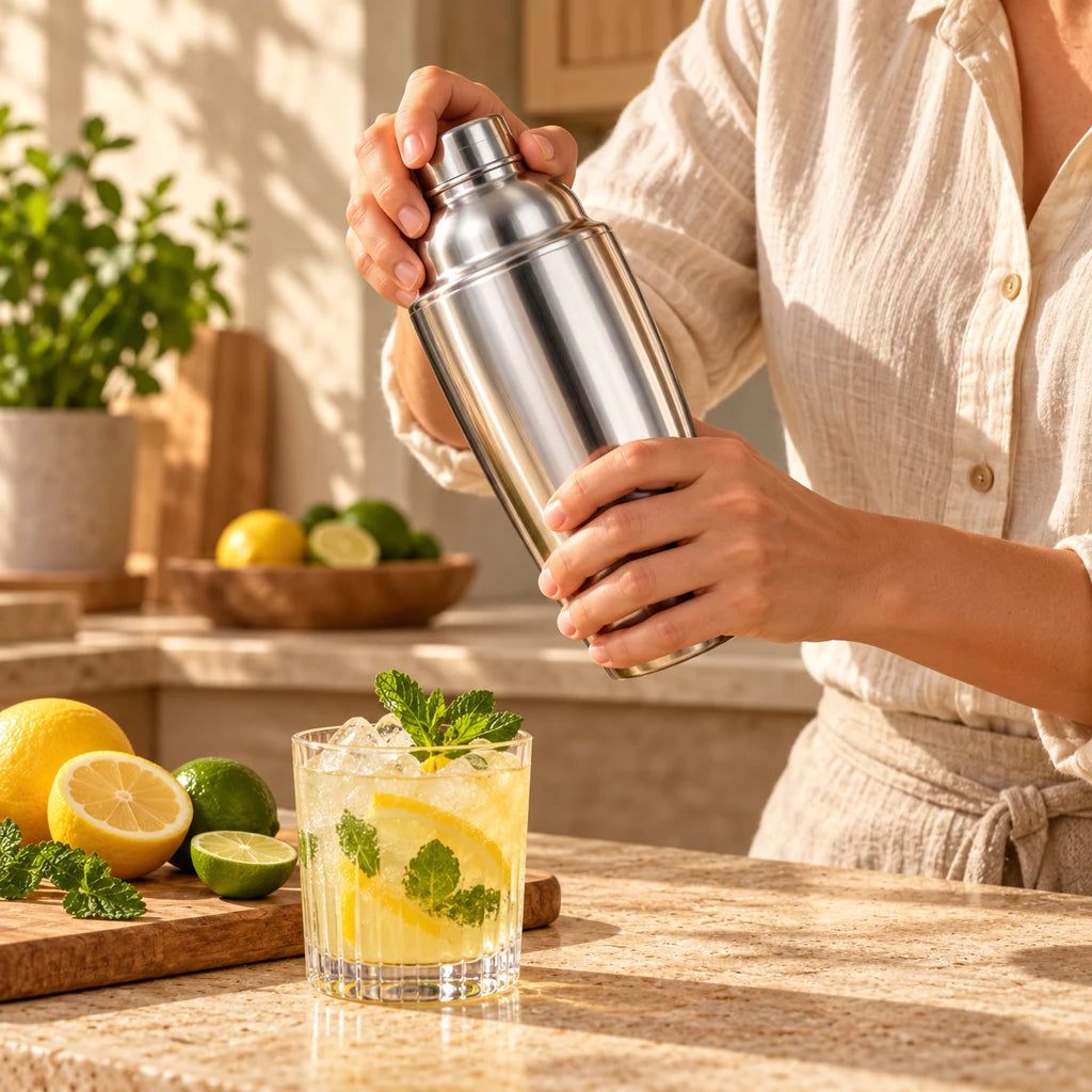 500ml cocktail shaker with built-in strainer — view 2