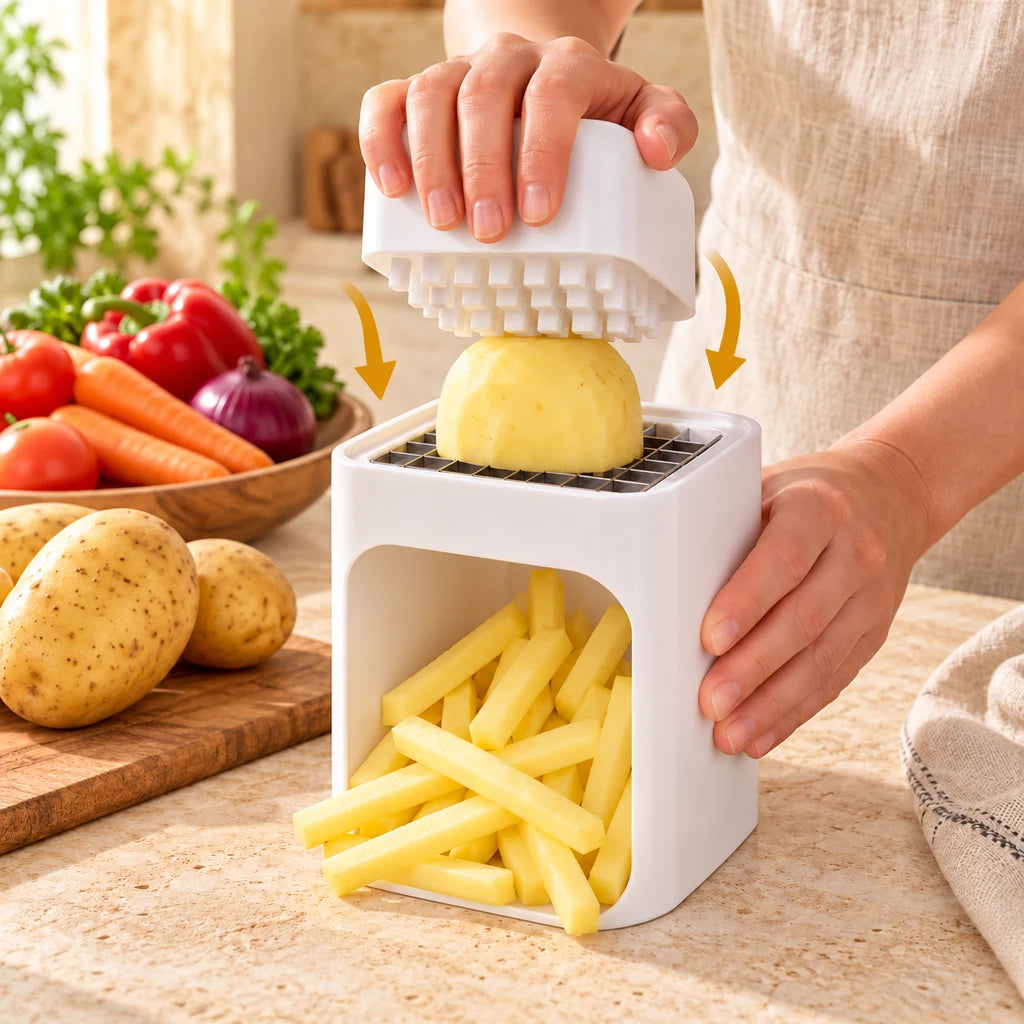 Quick-Cut Stainless Steel Vegetable Chopper — view 2