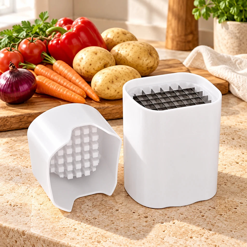 Stainless steel vegetable and potato chopper