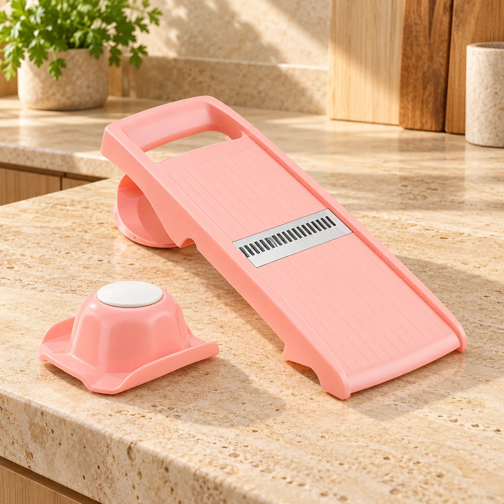Stainless steel vegetable mandoline chopper — view 4