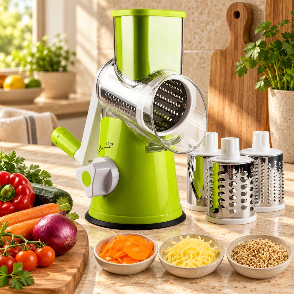 Fast and compact garlic press — view 3