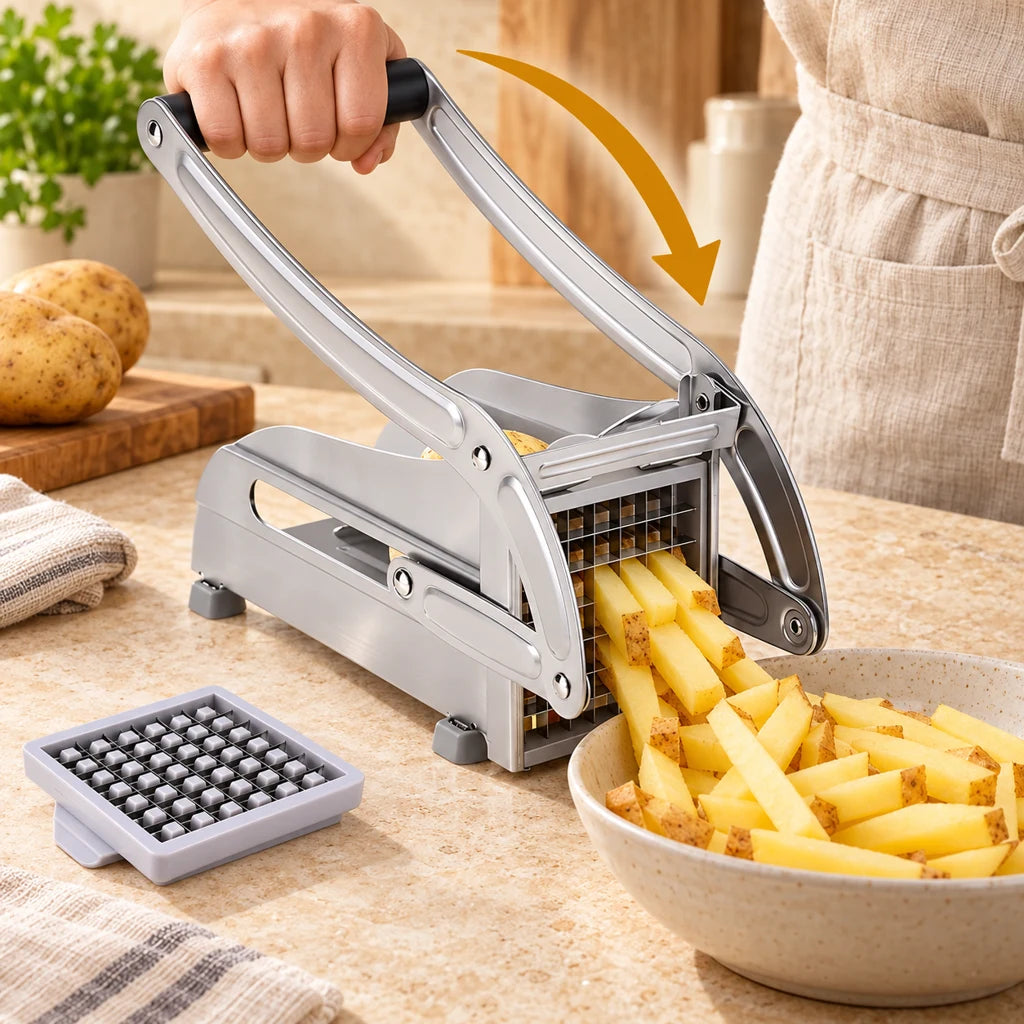Multifunctional stainless steel fry cutter — view 2