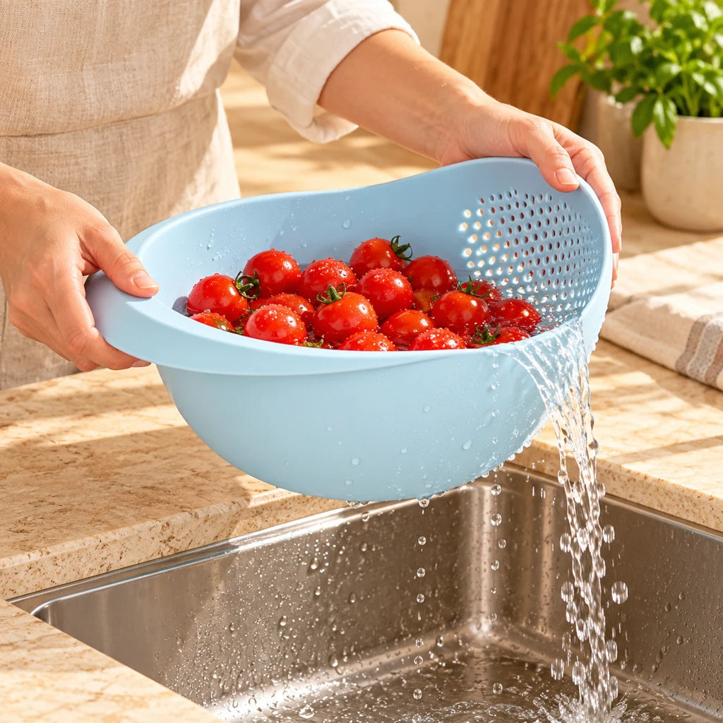 Durable Plastic Colander — view 2
