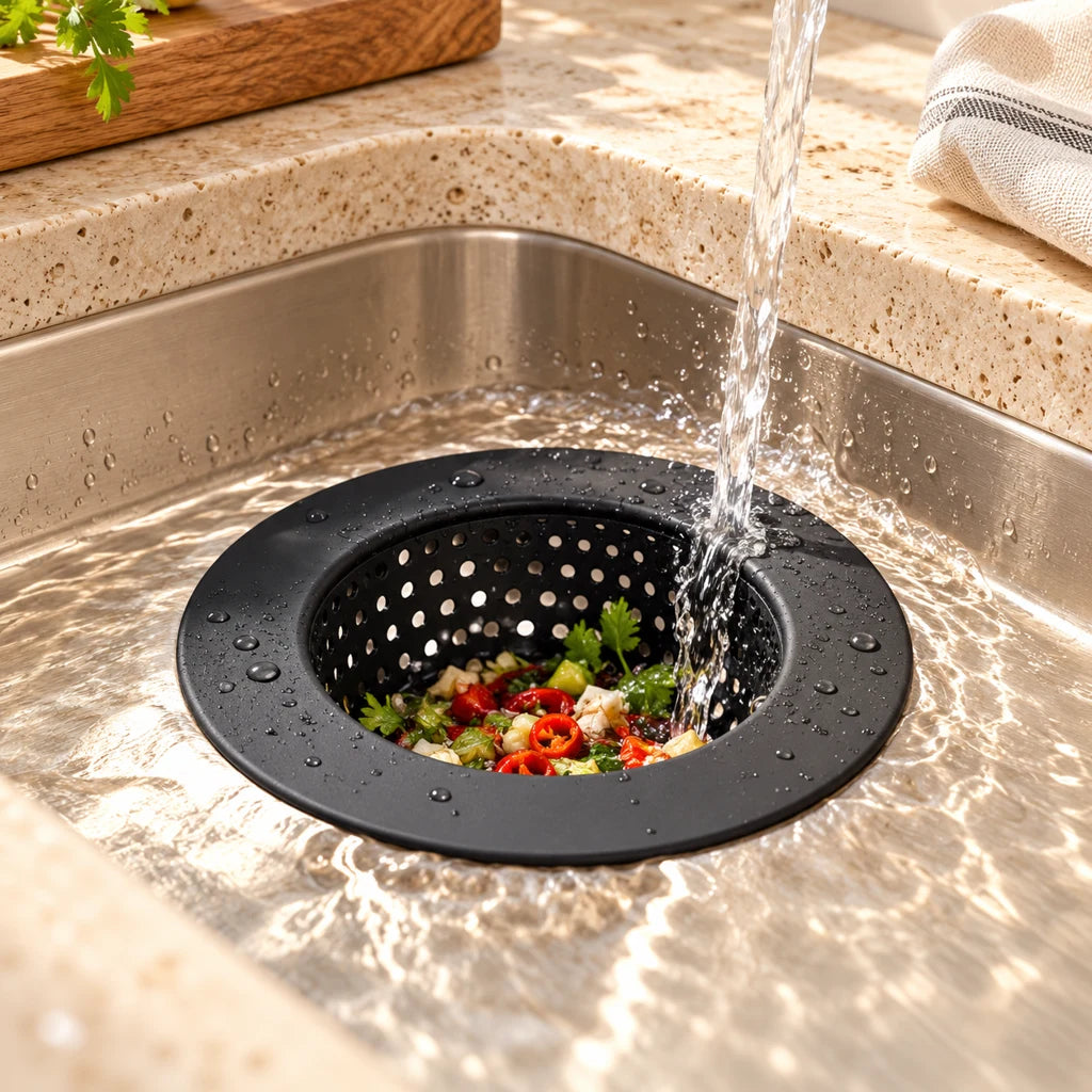 Black Stainless Steel Sink Drain Strainer