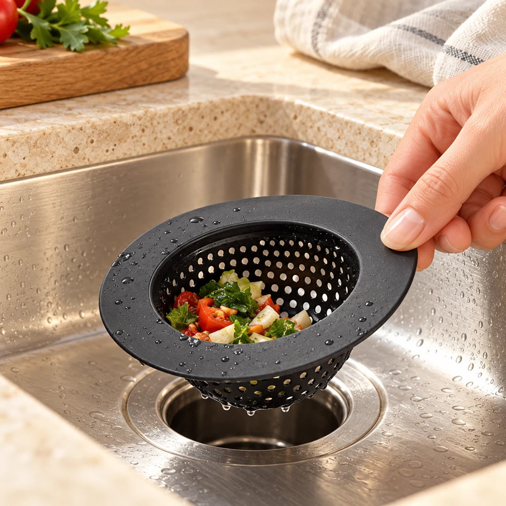 Black Stainless Steel Sink Drain Strainer — view 2