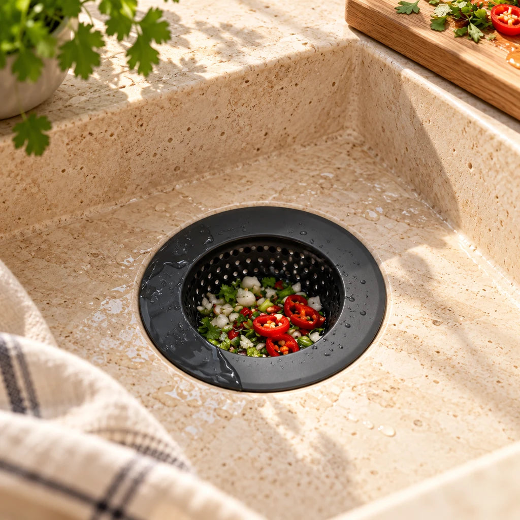 Black Stainless Steel Sink Drain Strainer — view 3