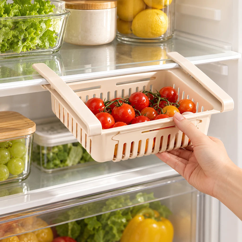 Sliding Refrigerator Storage Basket — view 2