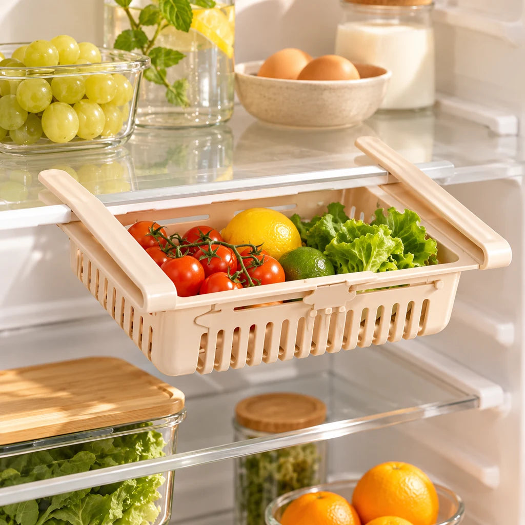 Sliding Refrigerator Storage Basket — view 3