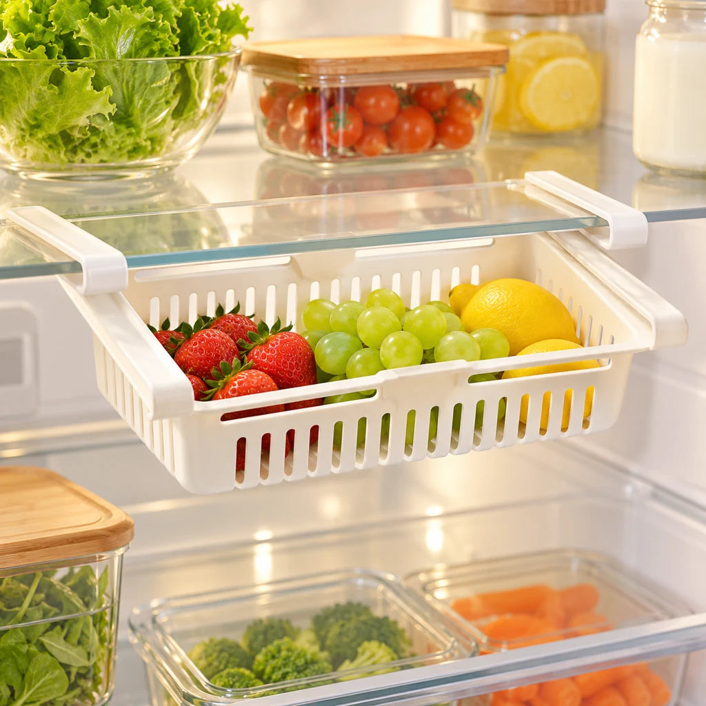 Sliding Refrigerator Storage Basket — view 4
