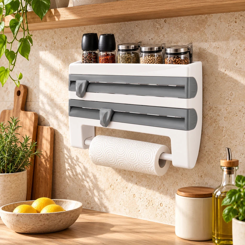 4-in-1 kitchen paper towel holder