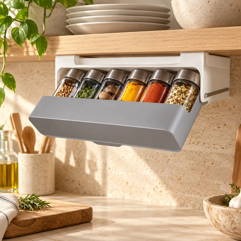 SlideFix – The discreet storage that slides under your shelves