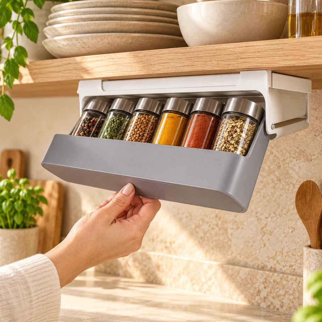 SlideFix – The discreet storage that slides under your shelves — view 2
