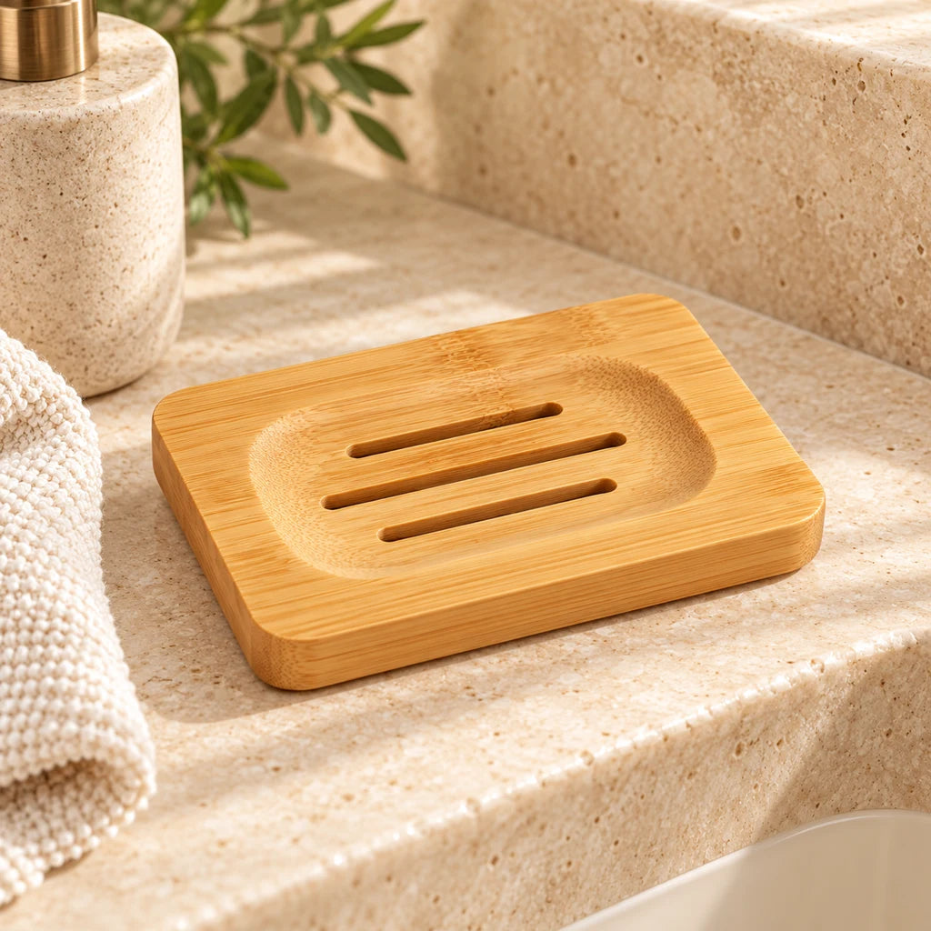 Natural Wood Soap Dish