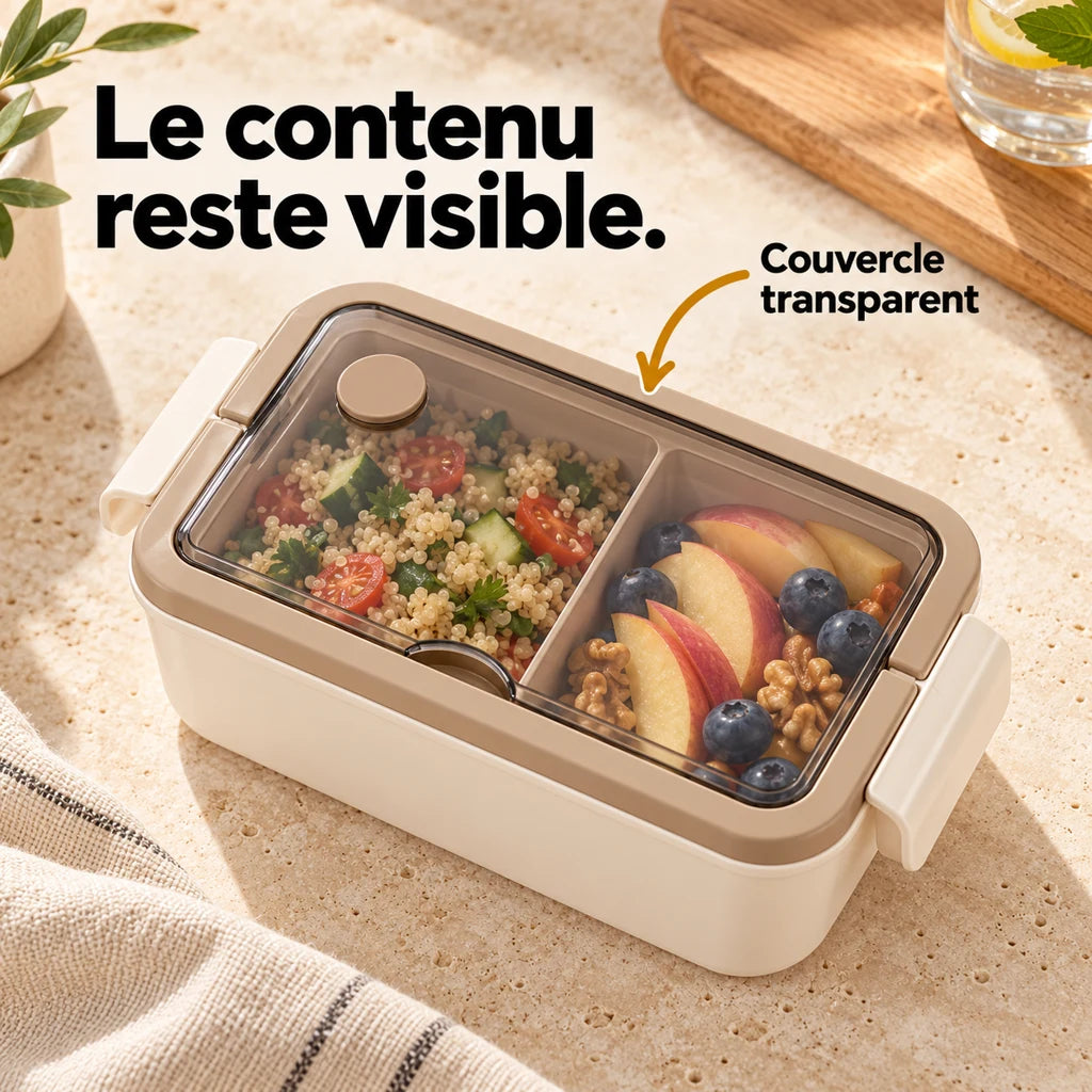 Lunchbox à compartiments — vue 3