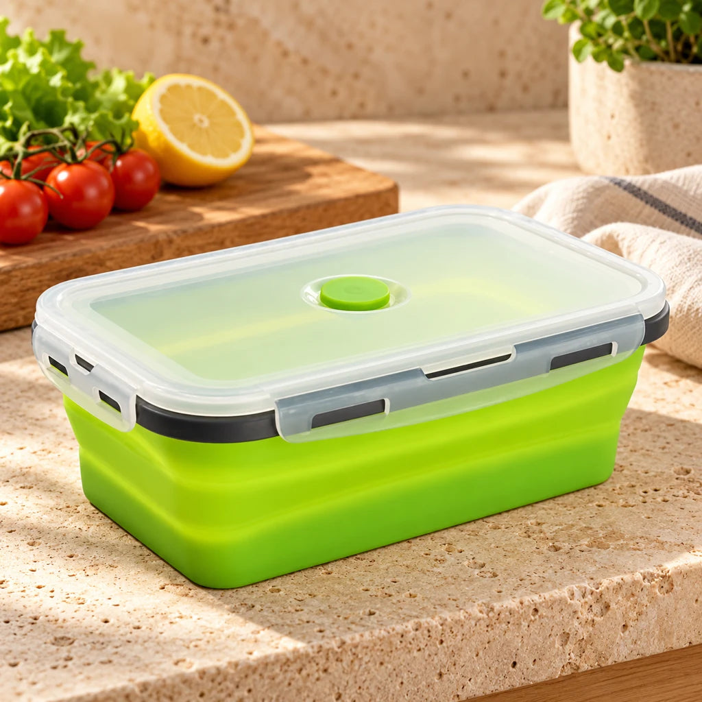 350ml Foldable Silicone Lunch Box