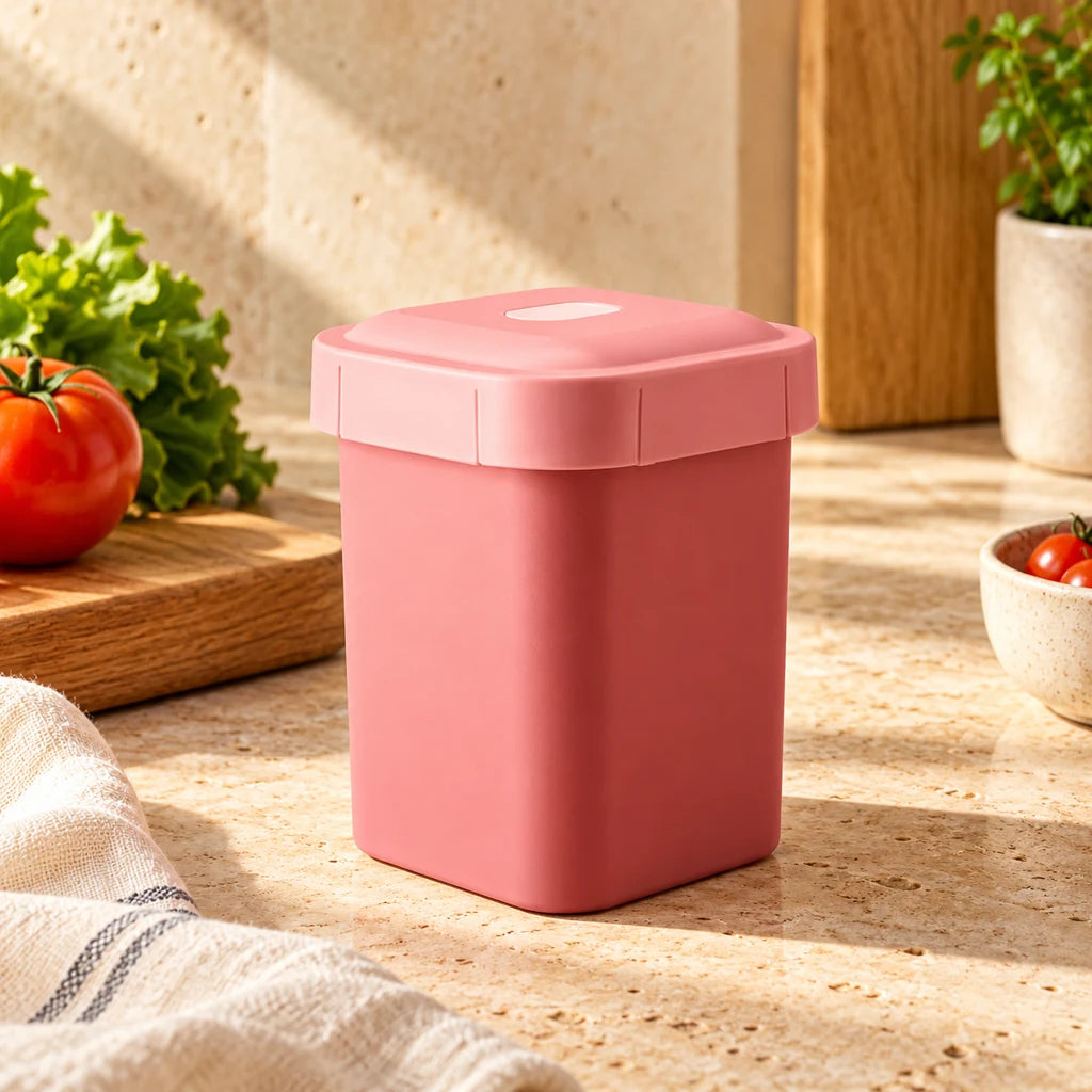 Small 500ml Pink Microwave-Safe Plastic Box