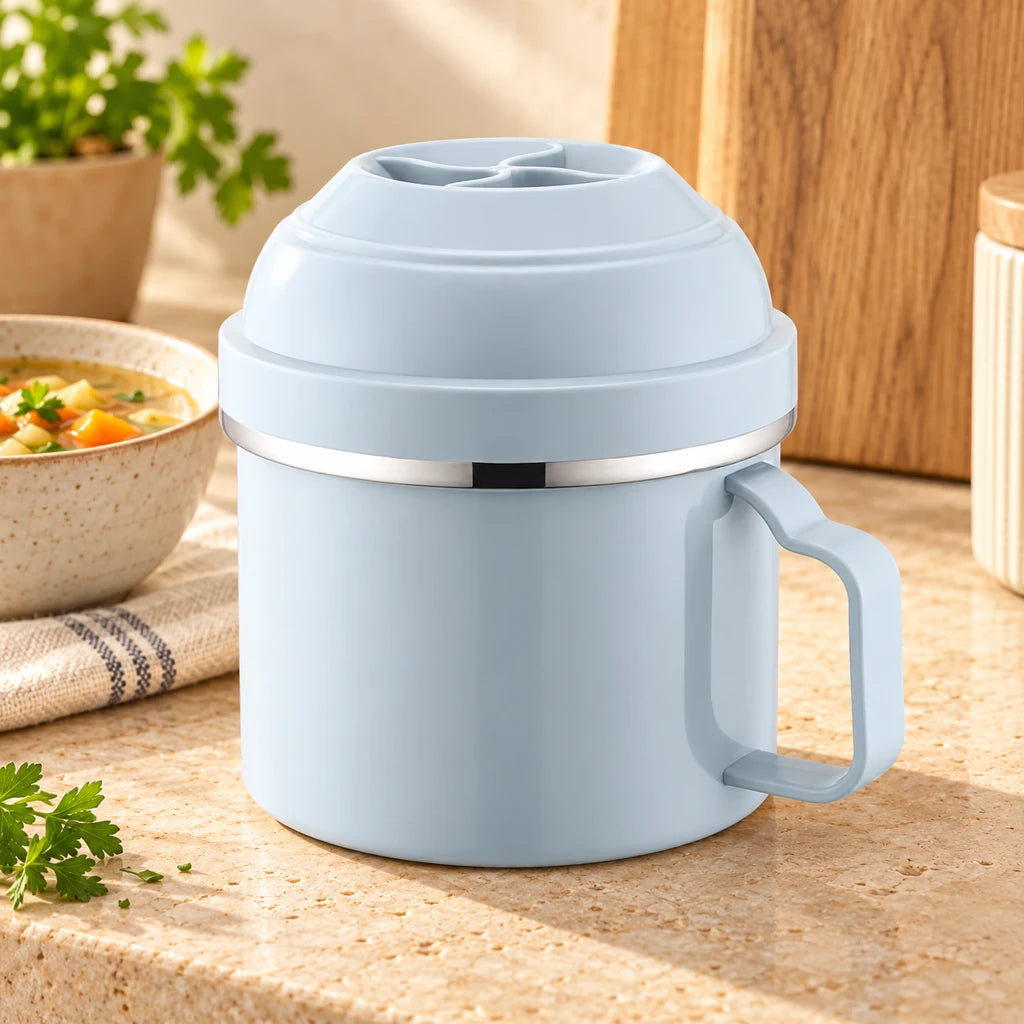 Blue Round Lunch Box 1300ml