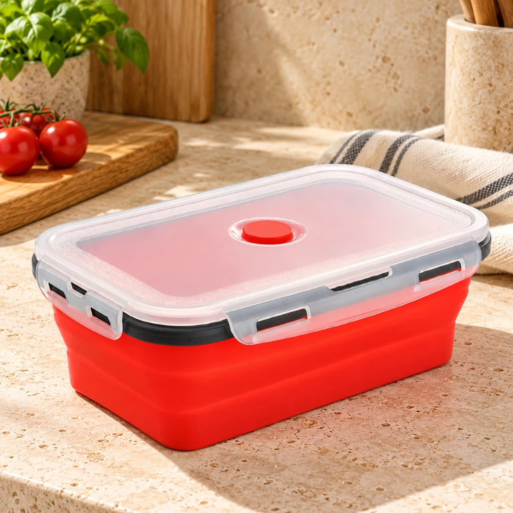 800ml Foldable Silicone Lunch Box — view 2
