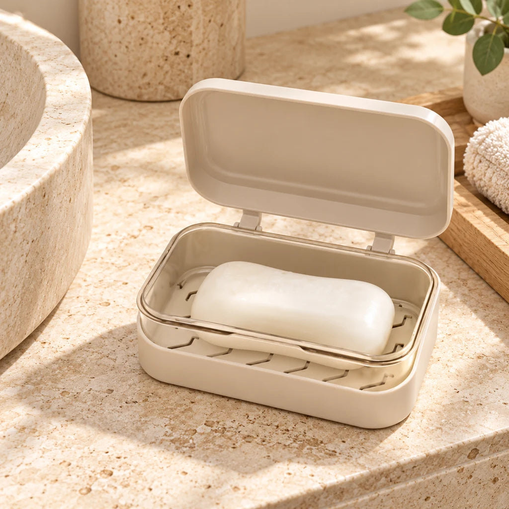 Portable dustproof waterproof soap box — view 3