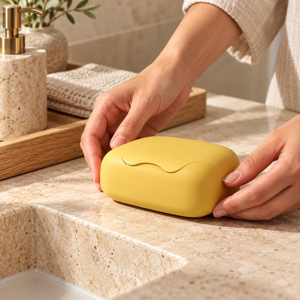 Leakproof Silicone Travel Soap Box — view 2
