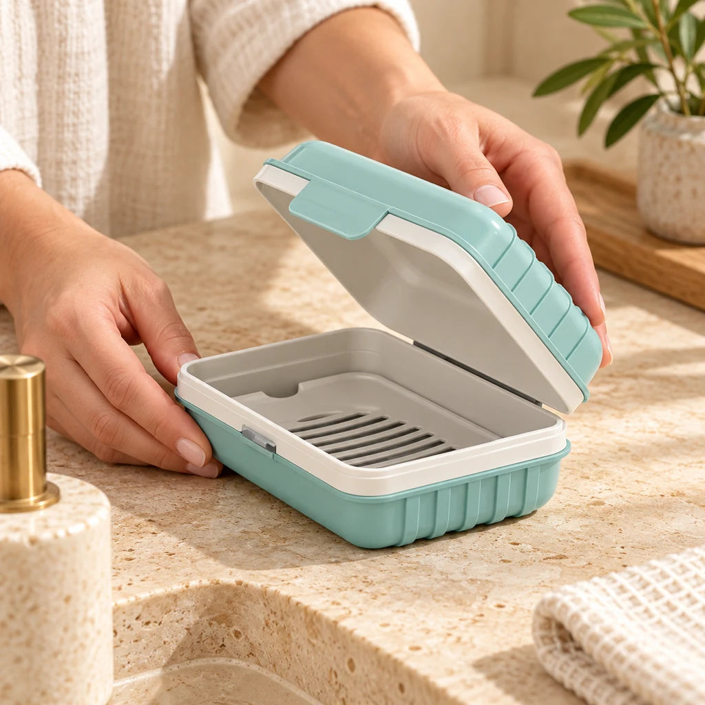 Blue Plastic Travel Cover Case — view 2