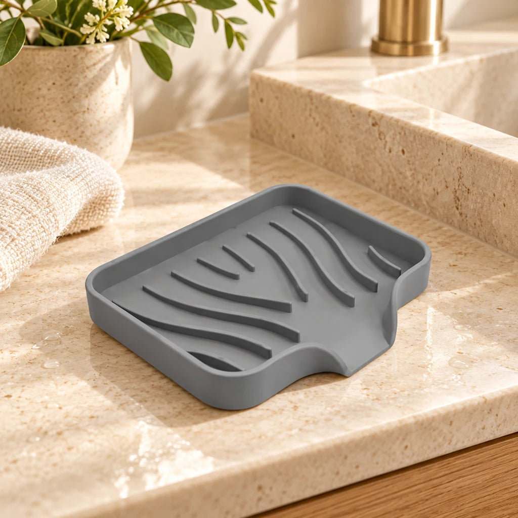 Reusable silicone soap dish holder — view 4