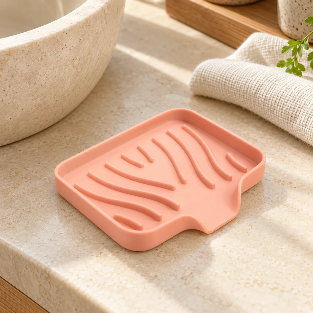 Reusable silicone soap dish holder — view 6