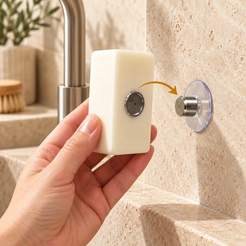Wall-Mounted Removable Magnetic Soap Dish — view 2