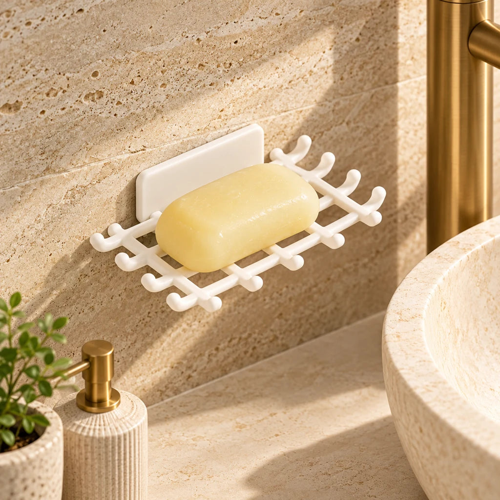 Durable stainless steel wall shelf