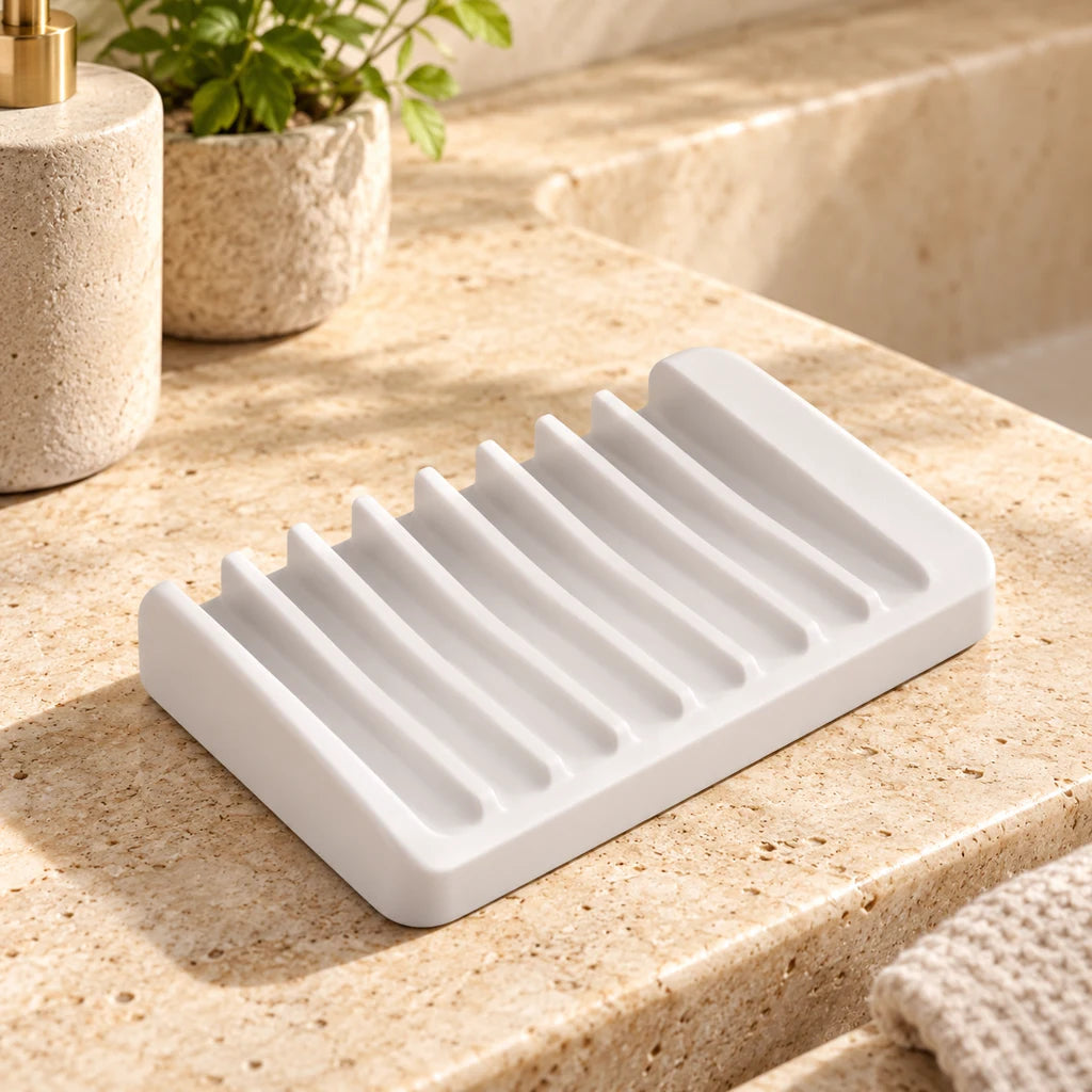 Compact Bamboo Dish Rack Instant Drying