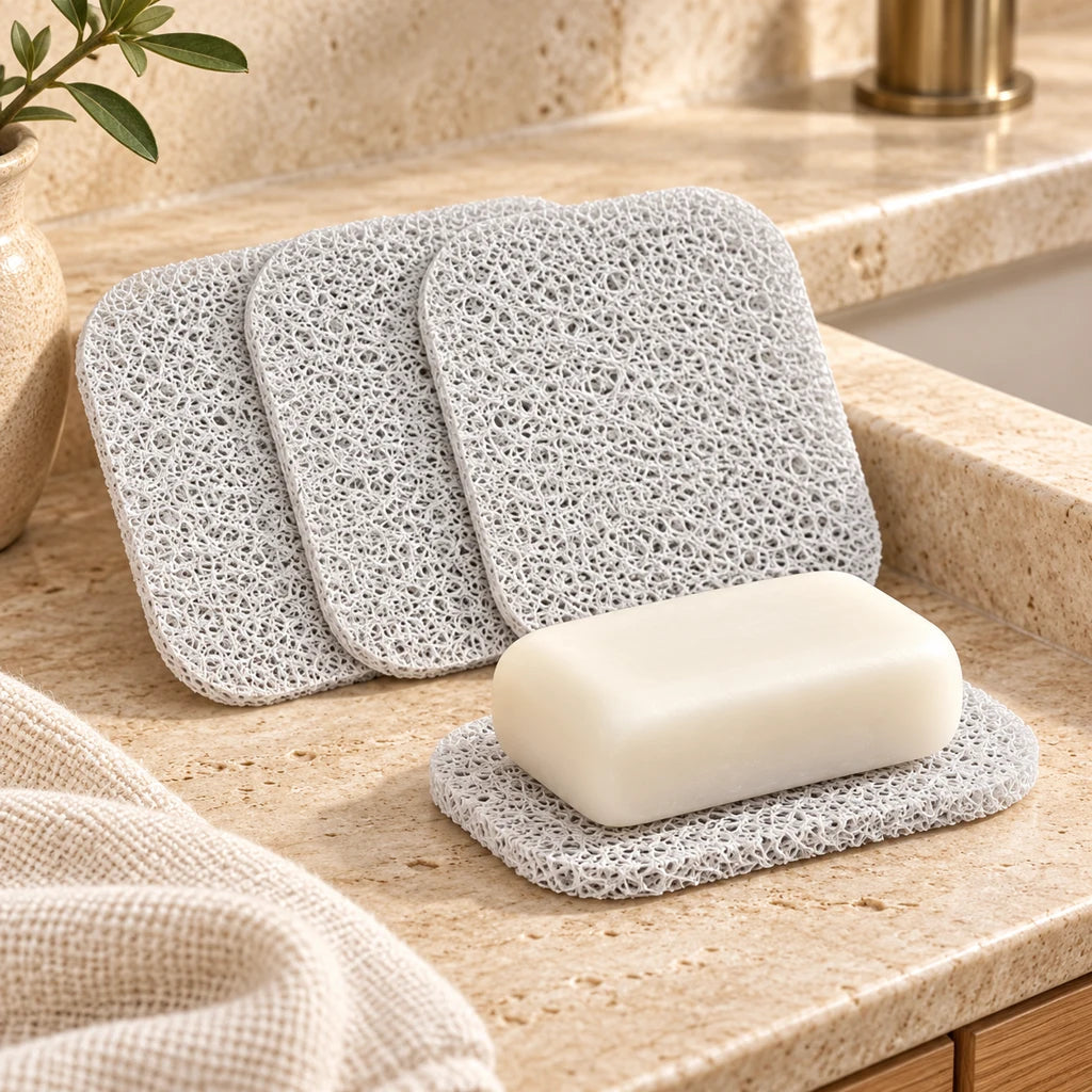 Soap Saver Draining Tray Non-Slip Self-Draining