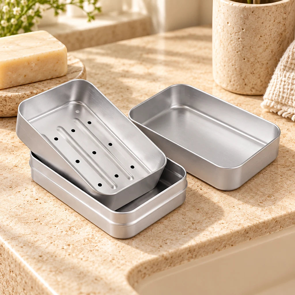 Travel Aluminum Leakproof Soap Dish