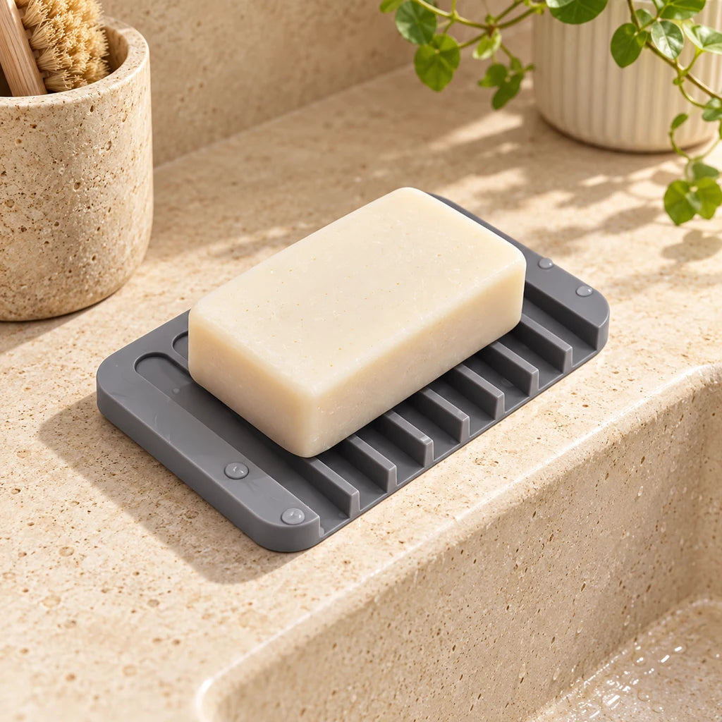 Practical stainless steel soap dish