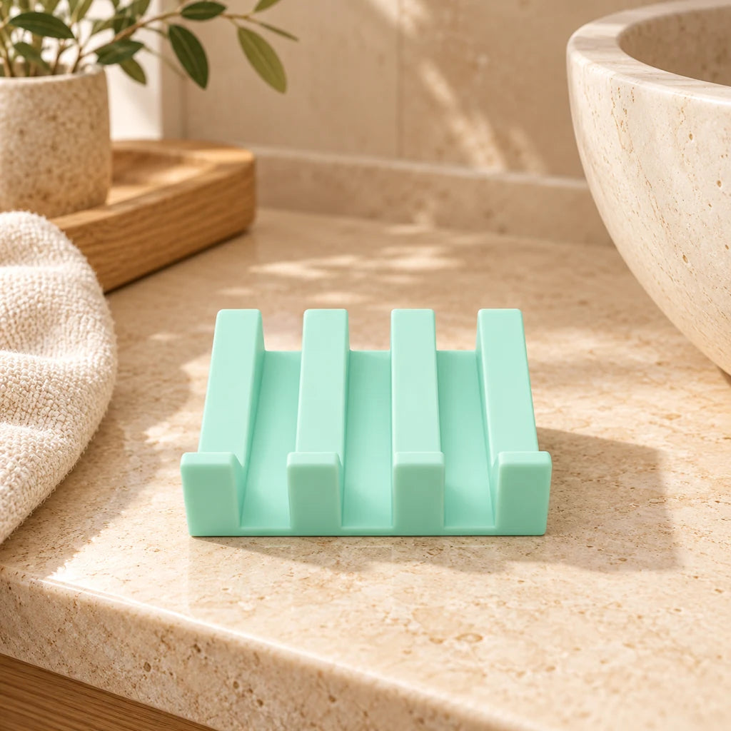 Tilting Regina silicone soap dish — view 6