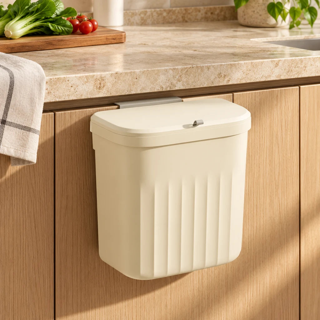 Kitchen Compost Bin - Wall-Mounted Hanging Stainless Steel
