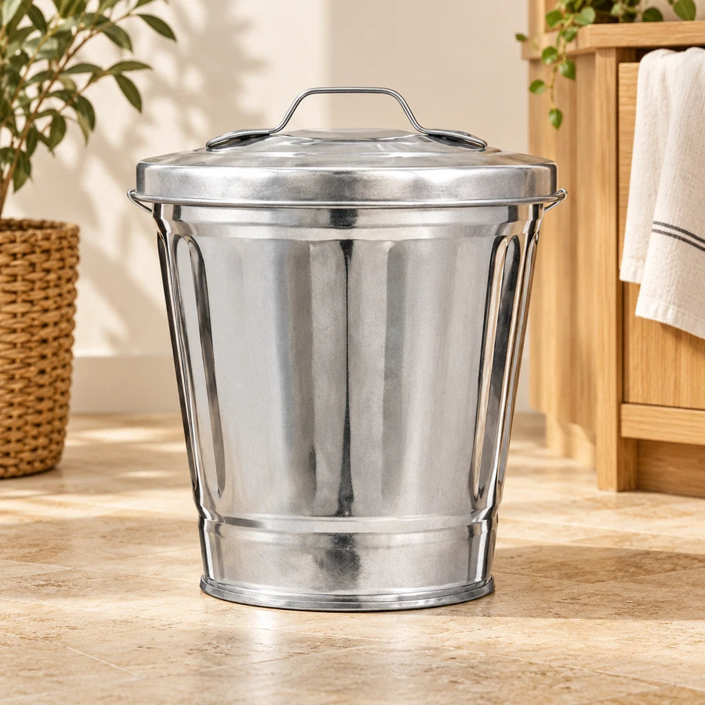Metal Kitchen Trash Can
