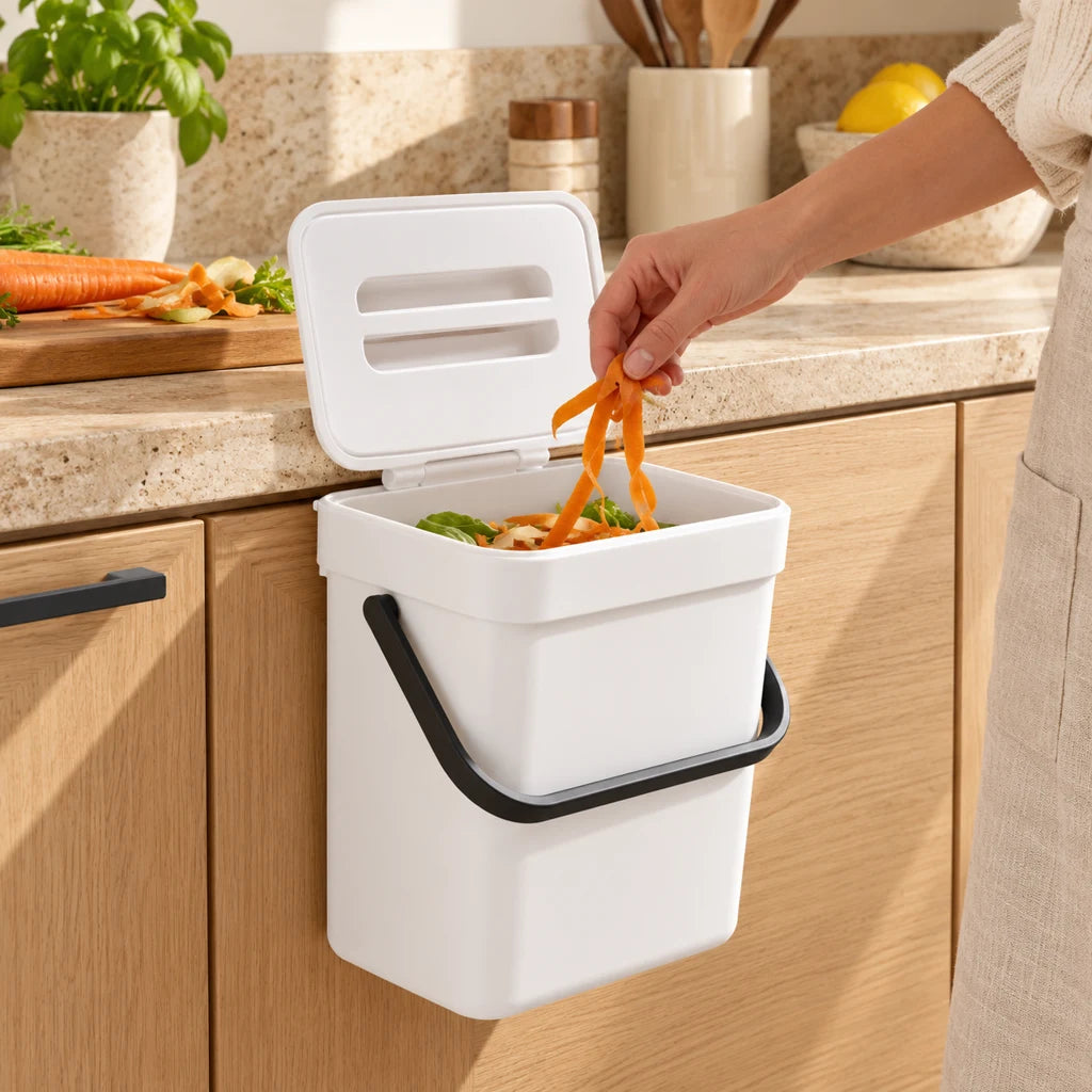 Compact 3L Stainless Steel Kitchen Trash Can — view 2