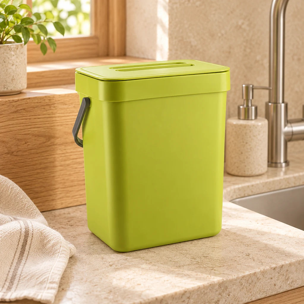 Compact 3L Stainless Steel Kitchen Trash Can — view 5