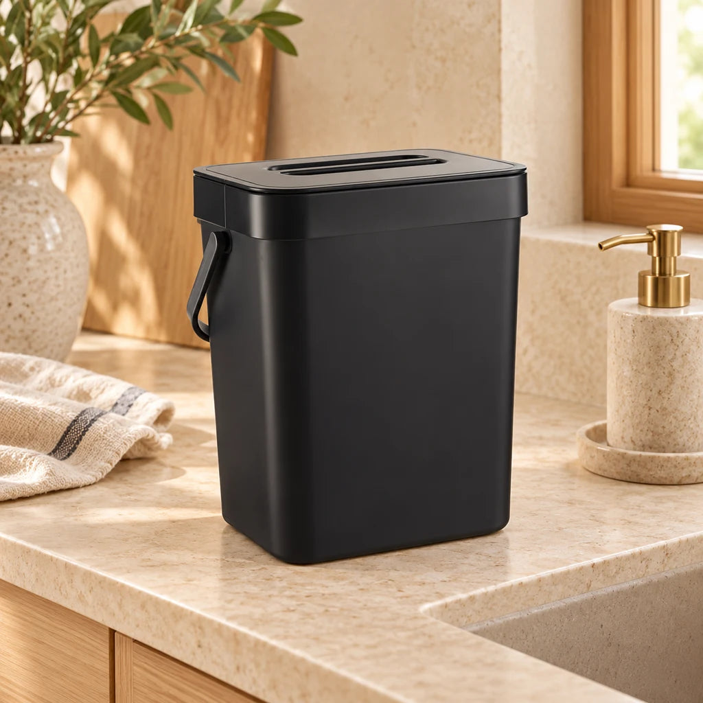 Compact 3L Stainless Steel Kitchen Trash Can — view 6