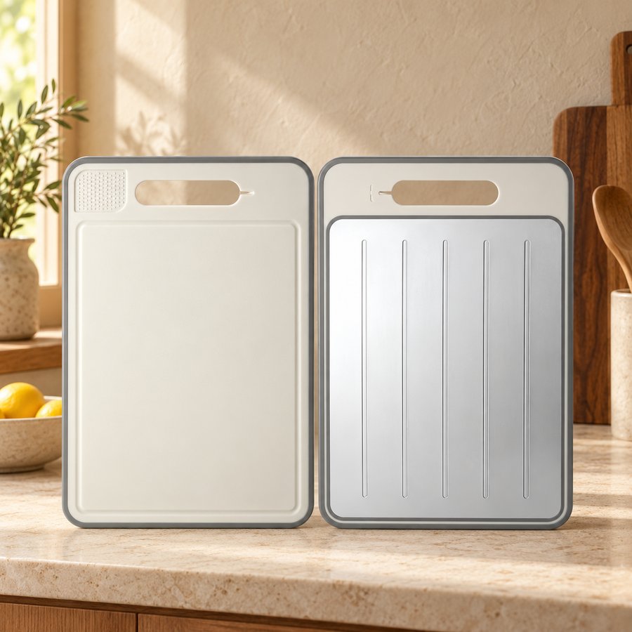 Both sides of the defrosting board