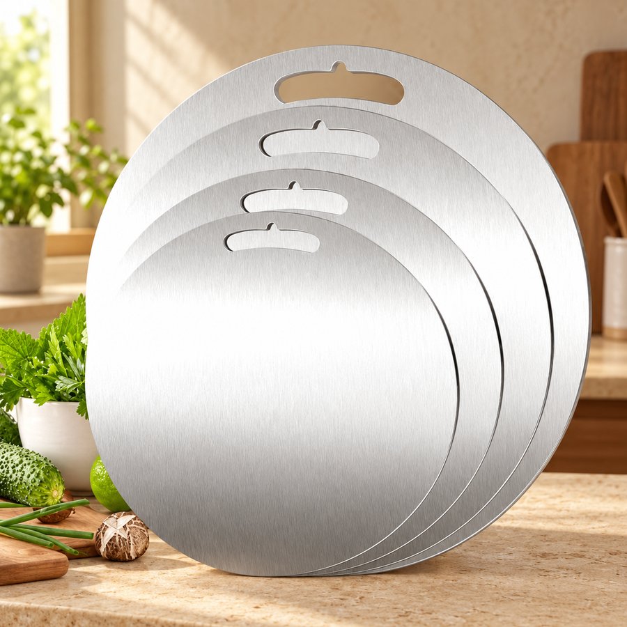 Round steel boards with grip opening