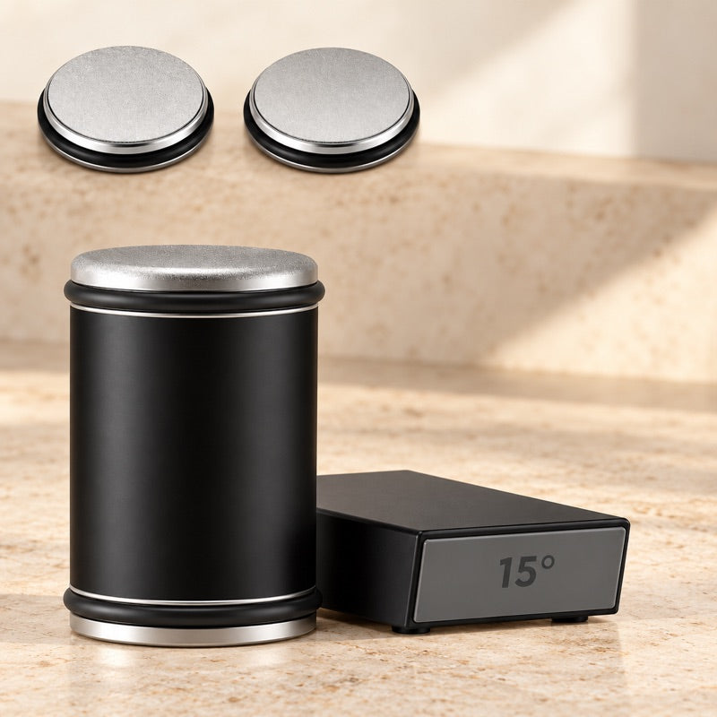 Black rolling knife sharpener and guide